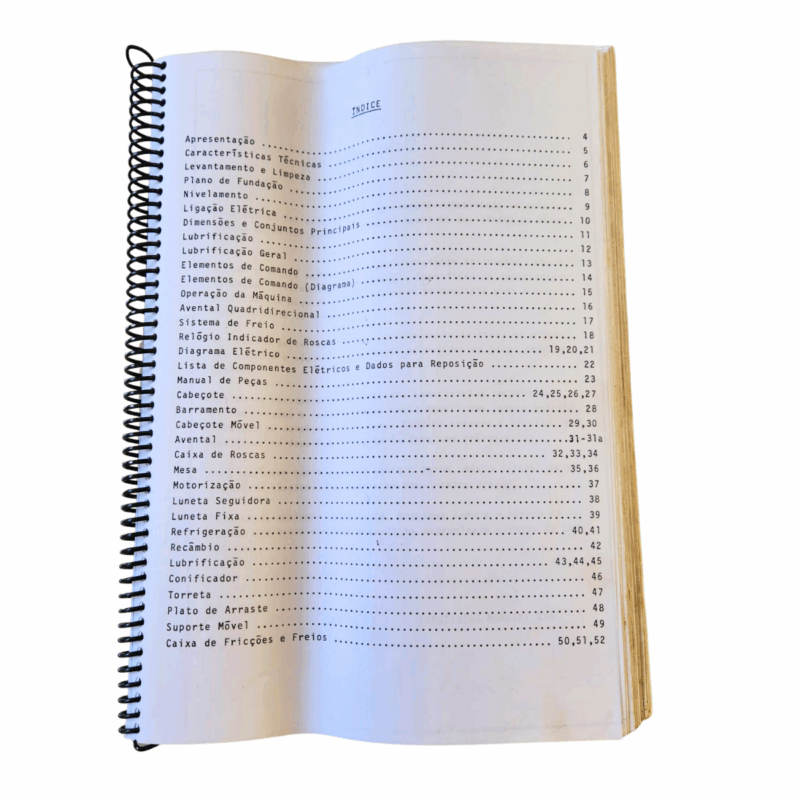 Manual de Instruções Torno Nardini IN 250/T, IN-325A/AT, IN-400B/BT - Image 3