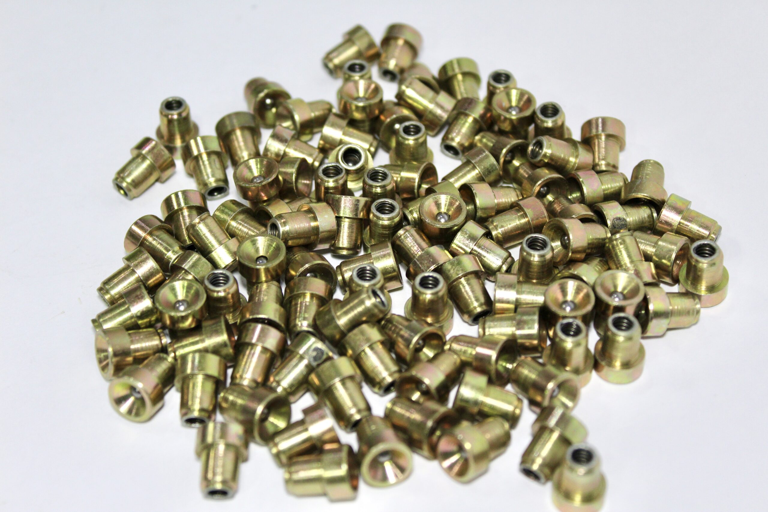 10 Bicos De Lubrificação (oleadeiras) 10x7mm - Dourada - Image 4