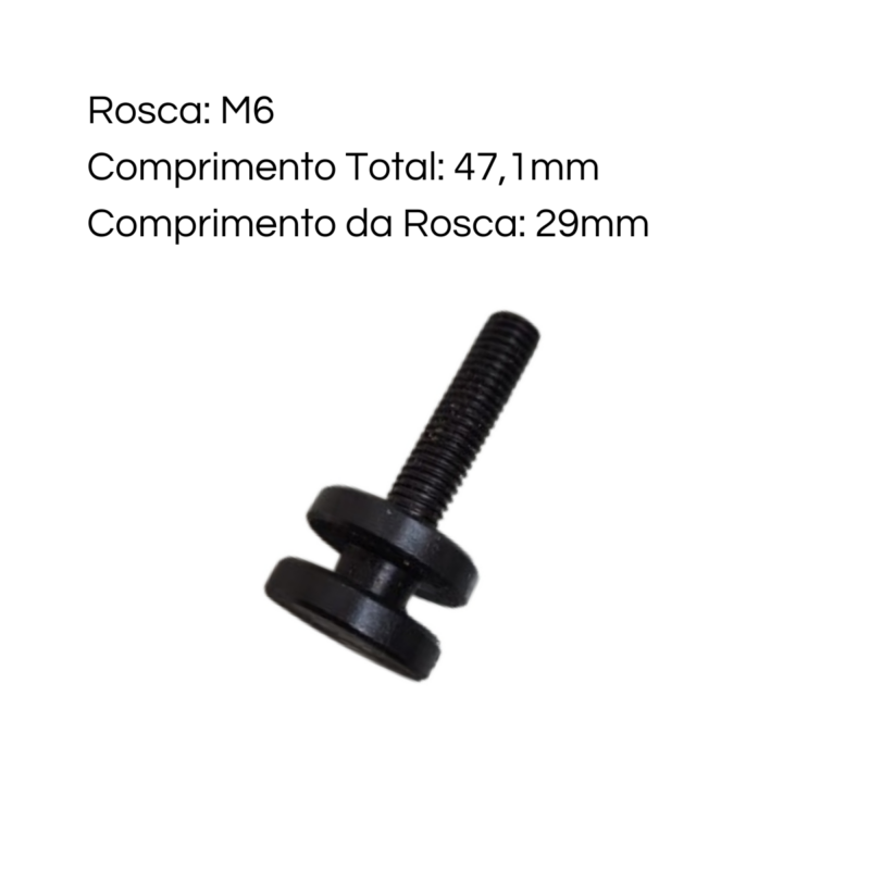 Parafuso Regulagem Régua Transversal Torno Nardini Rosca M6 - Image 2