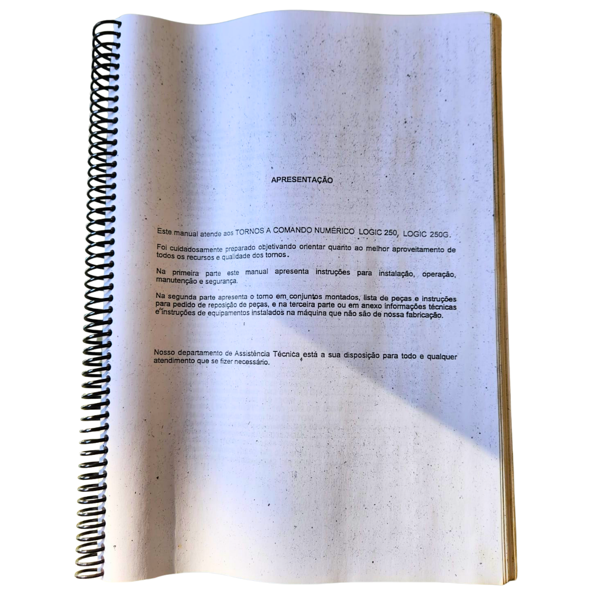 Manual de Instruções do Torno Logic 250 - Image 3