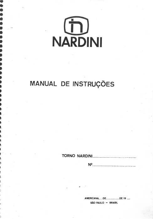 Manual de Instruções do Torno Nardini DT-650 - Image 4