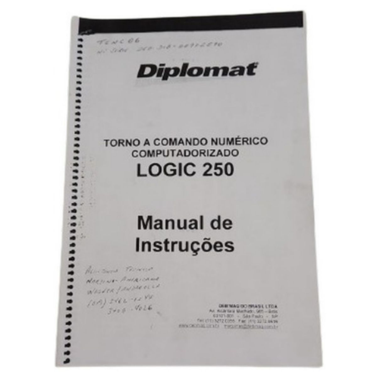 Manual de Instruções do Torno Logic 250