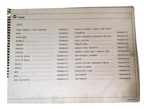 Catálago De Peças Do Torno Romi I-20, S-20, S-20 A - Image 2