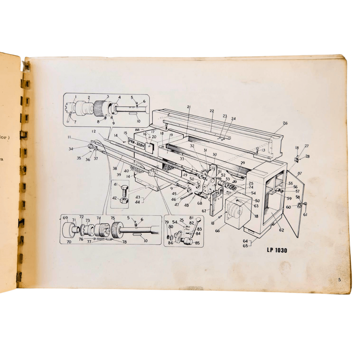 Catálogo de Peças do Torno Romi PRN-320-V - Image 2