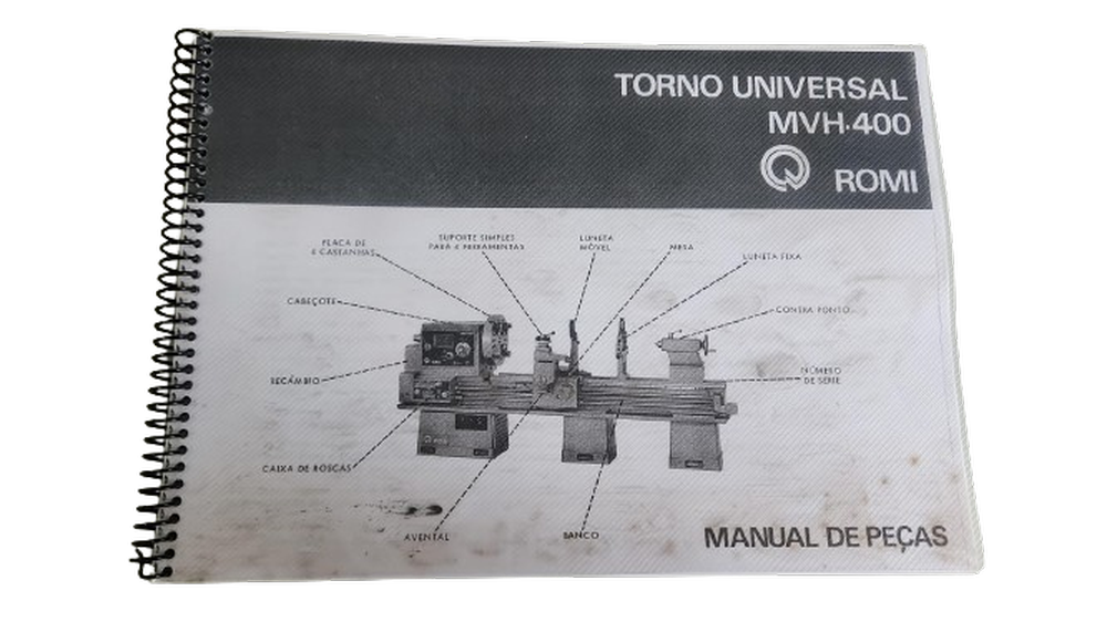 Catálogo de Peças do Torno Romi MVH-400