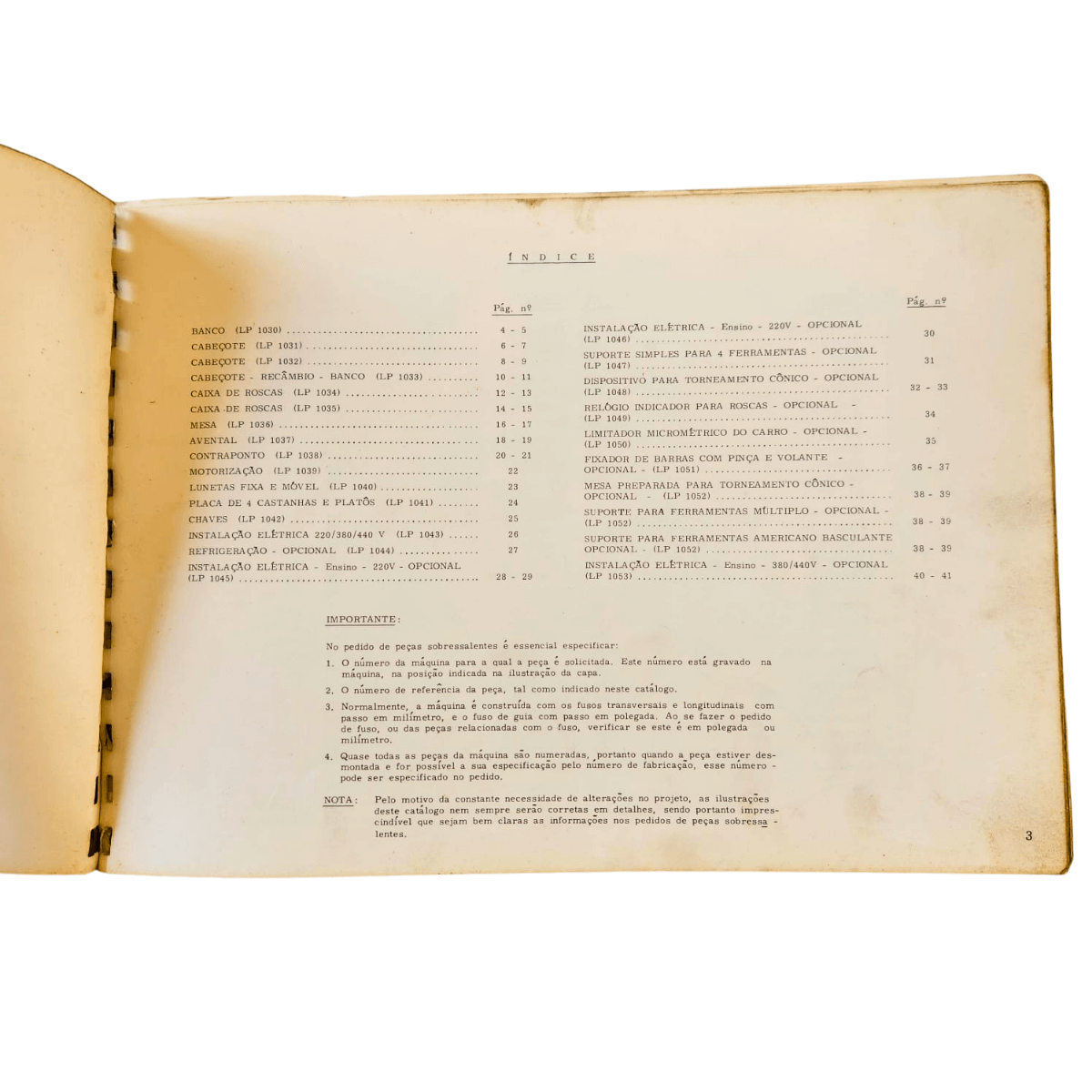 Catálogo de Peças do Torno Romi PRN-320-V - Image 4