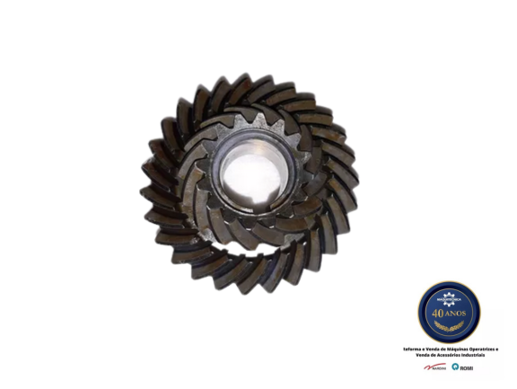 Conjunto de Engrenagem Cônica Helicoidal P21690+P21689 - Cabeçote Vertical Fresadora Romi U30 - Image 4