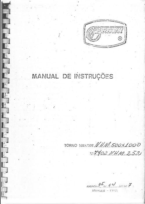 Manual de Instruções do Torno Nardini NHM - Image 4